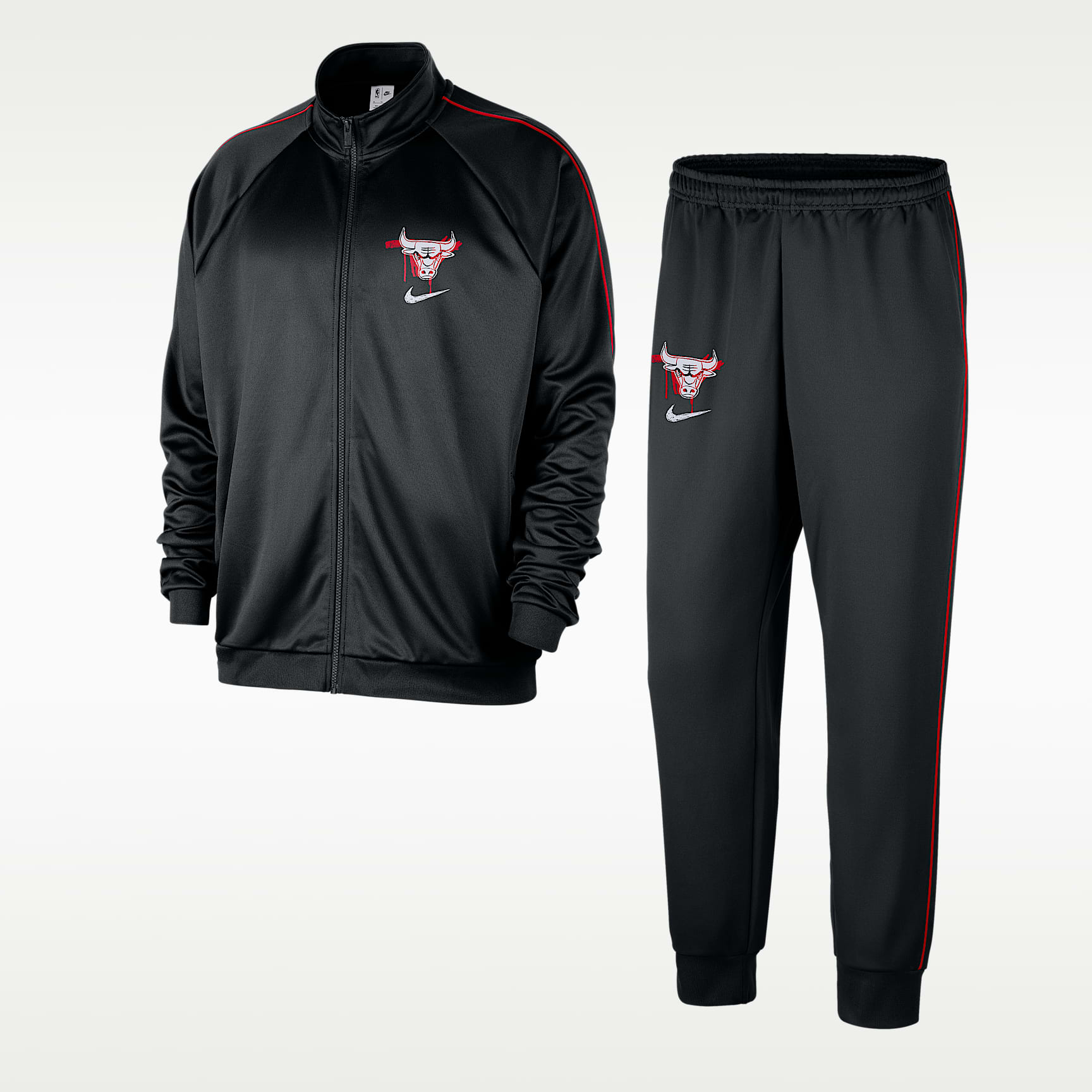 Chicago Bulls Courtside Men's Nike NBA Club Peak Tracksuit. Nike SI